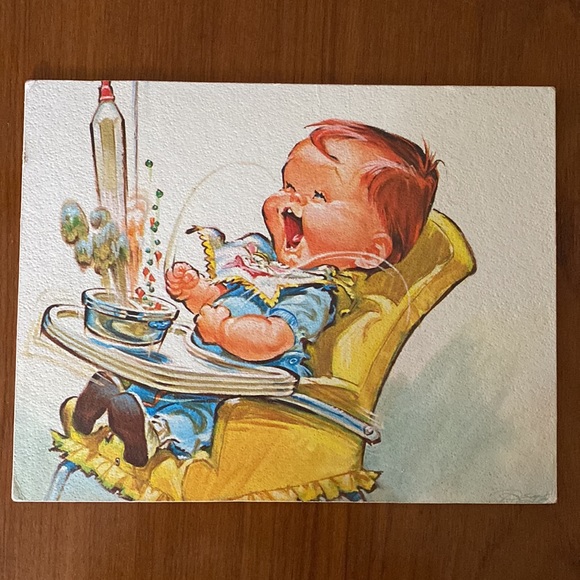 VTG Baby Book & Baby Illustration - Picture 9 of 13